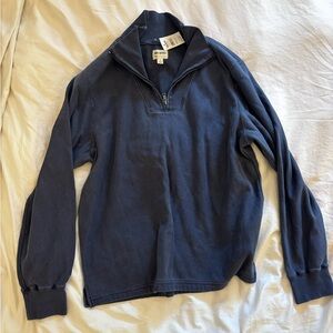 Todd Snyder Navy Half-Zip Sweatshirt